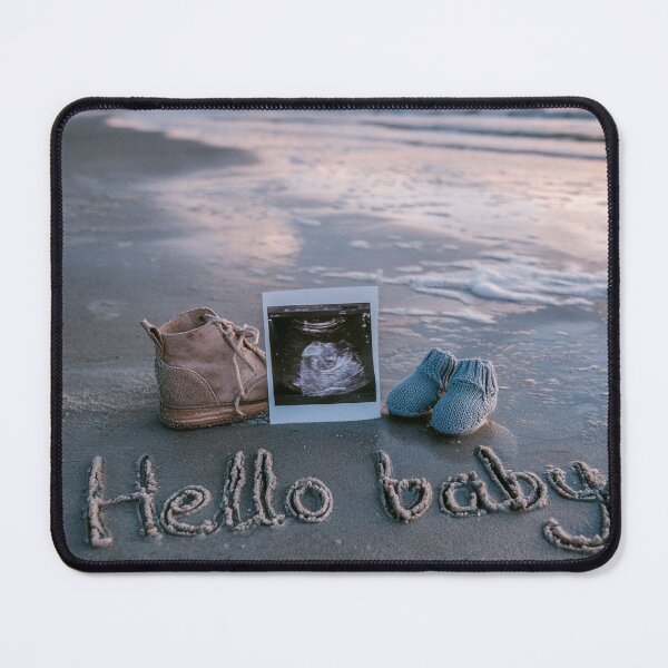 Item preview, Hello Baby Sonogram Beach Sand Writing designed and sold by chase-thewave.