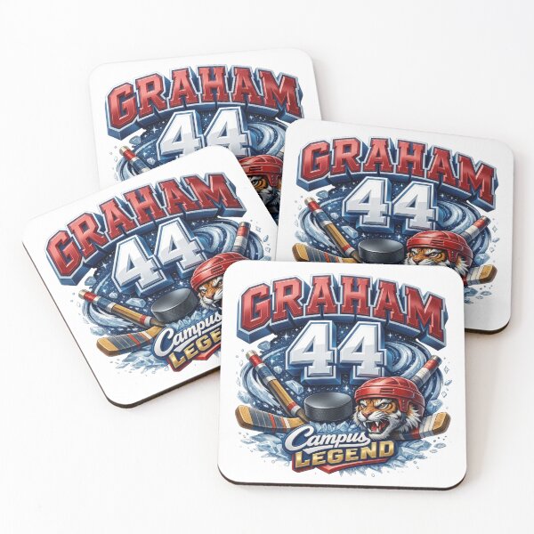 Item preview, Graham 44 Campus Legend Hockey Tiger 3D Sports Design. designed and sold by HorrorInkStudio.