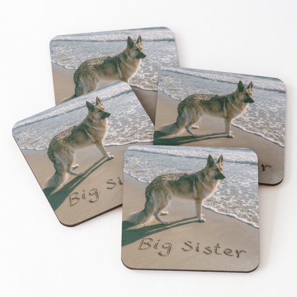 Item preview, Dog pregnancy announcement Big Sister Sand Writing designed and sold by chase-thewave.