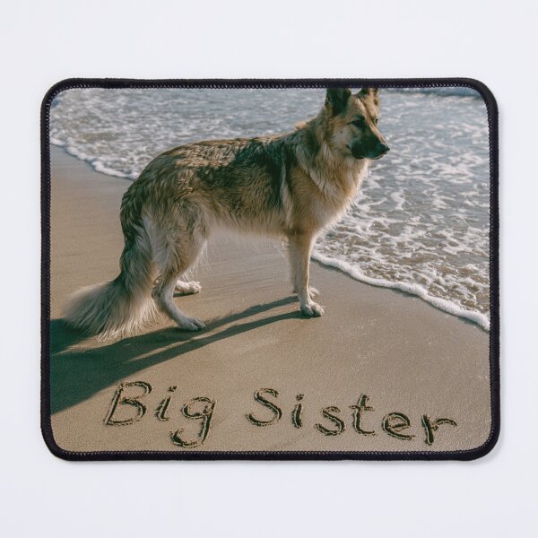 Item preview, Dog pregnancy announcement Big Sister Sand Writing designed and sold by chase-thewave.