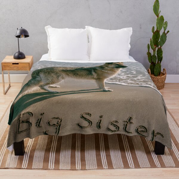 Item preview, Dog pregnancy announcement Big Sister Sand Writing designed and sold by chase-thewave.