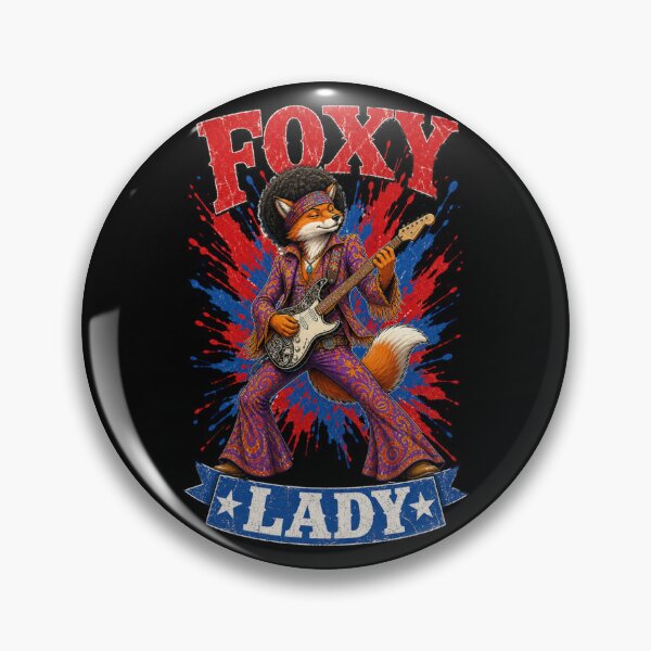 Item preview, Foxy Lady Retro Guitar Design designed and sold by FREENATION2026.