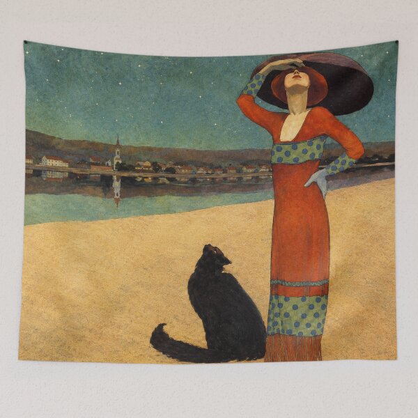 Item preview, Vintage Art Deco Fashion Woman Print for Retro Art Lovers designed and sold by RickE.