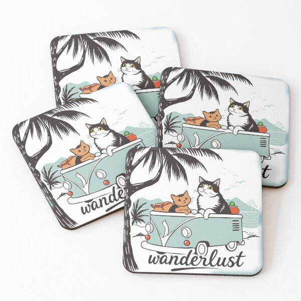 Item preview, Wanderlust cats,Vintage stickers  designed and sold by Tama-sirth.