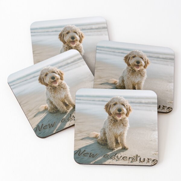 Item preview, Baby Dog pregnancy announcement on beach sand designed and sold by chase-thewave.