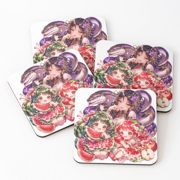 Item preview, Three good friends: Watermelon Girl and Apple Girl designed and sold by HD3284.