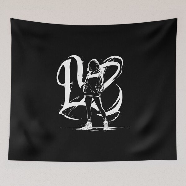 Item preview, Street Queen: Hooded Silhouette Calligraphy Art designed and sold by Z-RankCUSTOMS.