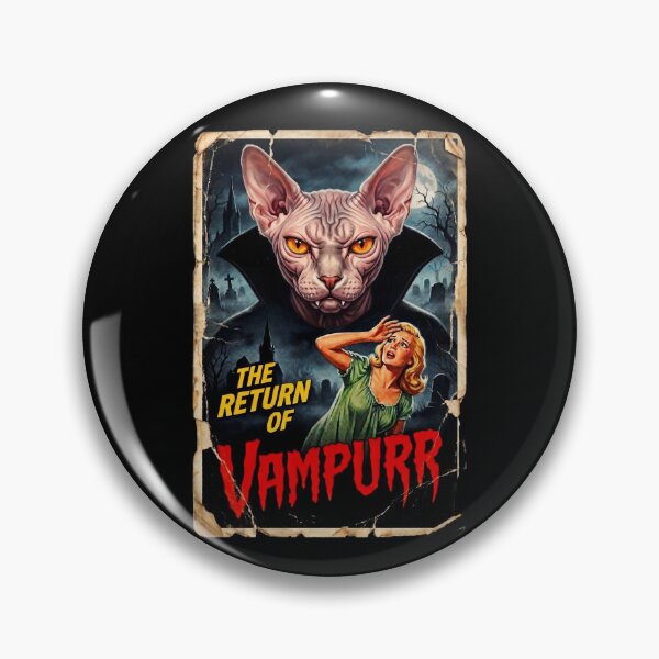 Item preview, The Return of Vampurr Sphynx Cat Horror Poster designed and sold by d247.