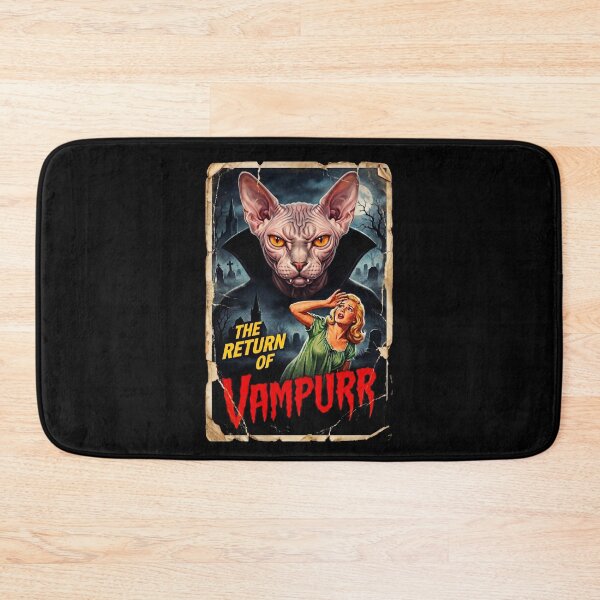 Item preview, The Return of Vampurr Sphynx Cat Horror Poster designed and sold by d247.