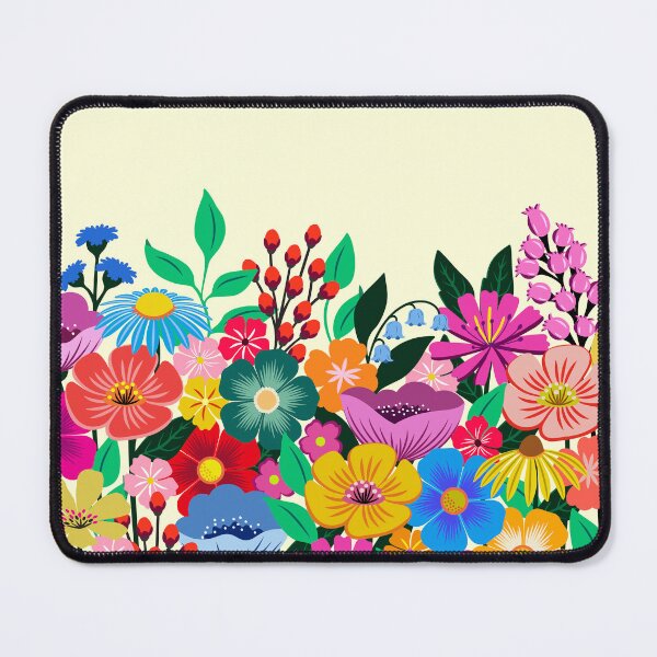 Item preview, Wildflower garden on cream designed and sold by Jennifer Ladd.