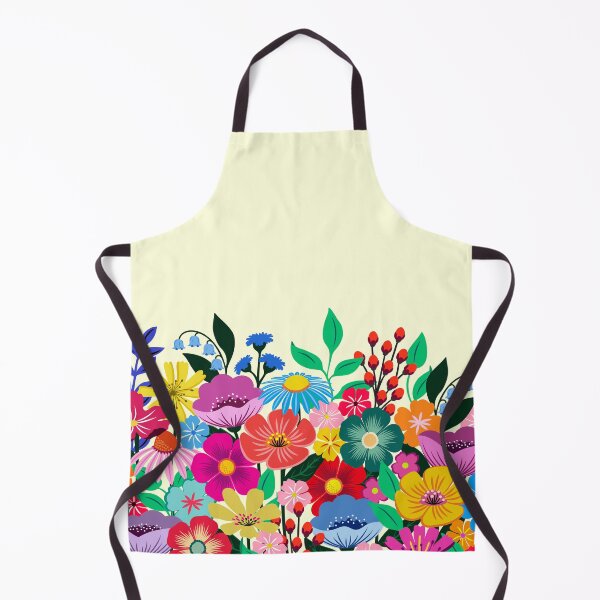 Item preview, Wildflower garden on cream designed and sold by Jennifer Ladd.