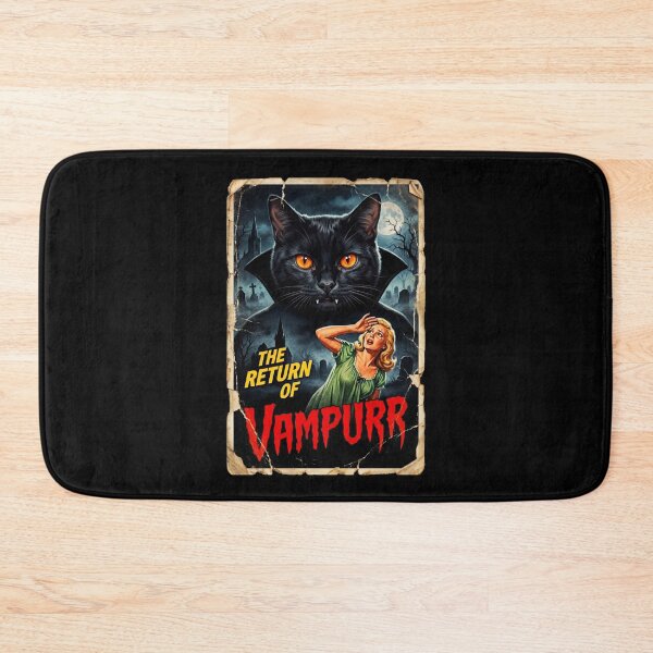 Item preview, Vampurr Dark Cat Vintage Horror Movie Poster designed and sold by d247.