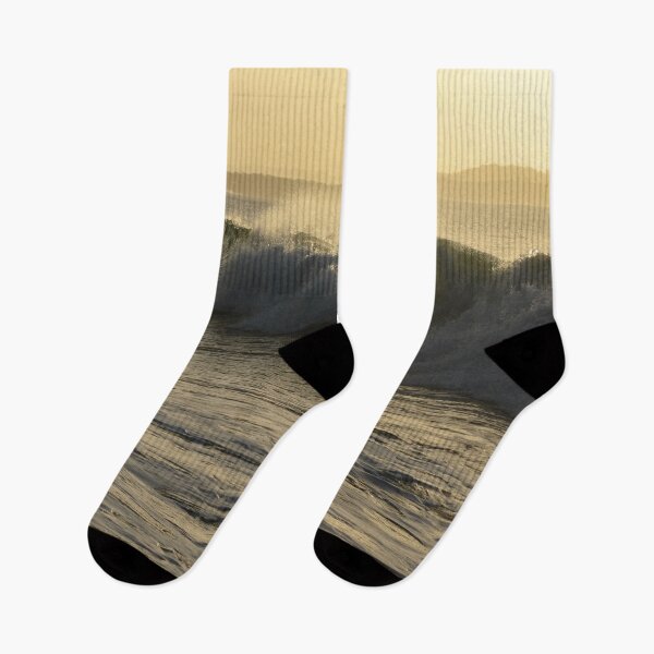 Item preview, Waves catching the sunset light designed and sold by photosbymia.