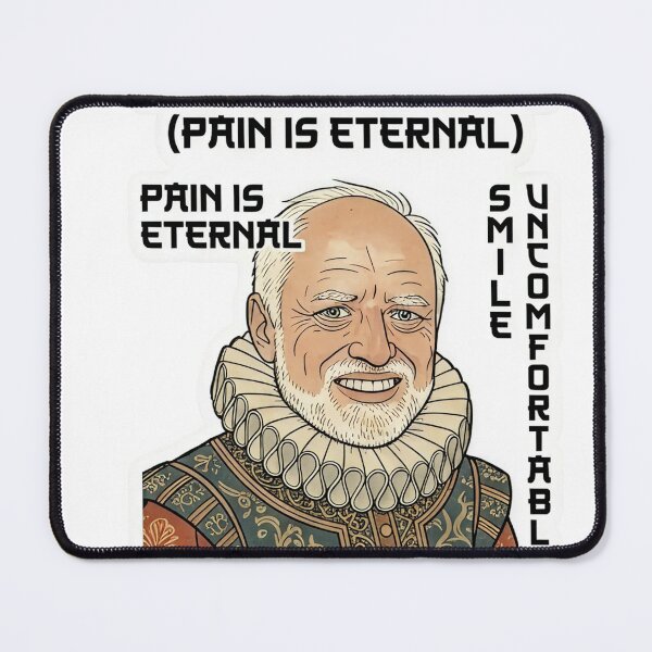 Item preview, Harold's Kabuki - Hide The Pain Harold Vintage Ukiyo-e Meme designed and sold by PixelsTelas.