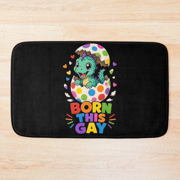 Item preview, Born This Gay Dino Pride LGBTQ+ Rainbow Hatchling designed and sold by No Limits T-Shirts.