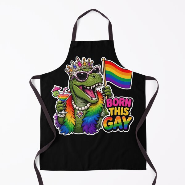 Item preview, Gay Pride T-Rex Dinosaur Born This Gay Rainbow designed and sold by No Limits T-Shirts.