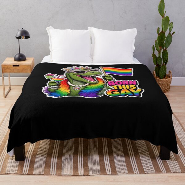 Item preview, Gay Pride T-Rex Dinosaur Born This Gay Rainbow designed and sold by No Limits T-Shirts.