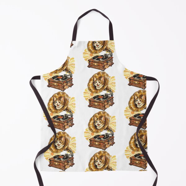 Item preview, Vintage Phonograph Kitty  designed and sold by Nacho Average Designs.