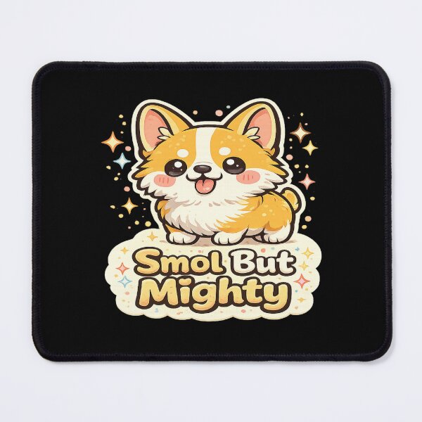 Item preview, Smol But Mighty Cute Puppy Sticker | Kawaii Dog Lover Gift, Adorable Small Dog Cartoon for Pet Lovers designed and sold by ArtByTripti.