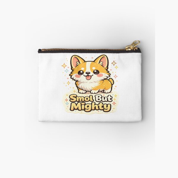 Item preview, Smol But Mighty Cute Puppy Sticker | Kawaii Dog Lover Gift, Adorable Small Dog Cartoon for Pet Lovers designed and sold by ArtByTripti.