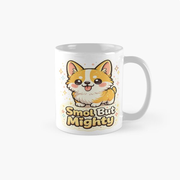 Item preview, Smol But Mighty Cute Puppy Sticker | Kawaii Dog Lover Gift, Adorable Small Dog Cartoon for Pet Lovers designed and sold by ArtByTripti.