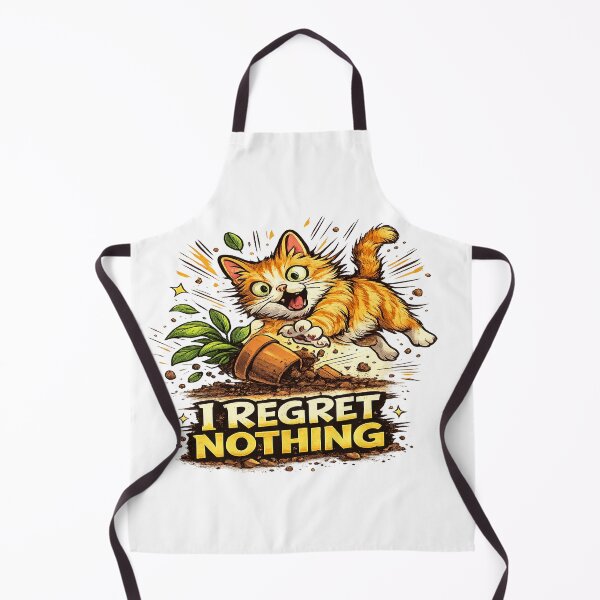 Item preview, Funny Orange Cat I Regret Nothing Sticker | Chaotic Ginger Cat Meme Gift for Cat Lovers, Cat Mom, Cat Dad designed and sold by ArtByTripti.