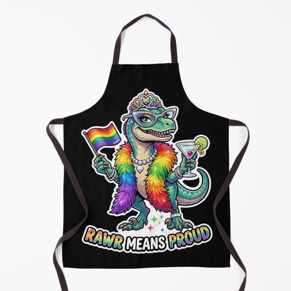 Item preview, Sassy T-Rex Rawr Means Proud Rainbow Pride Dino designed and sold by No Limits T-Shirts.