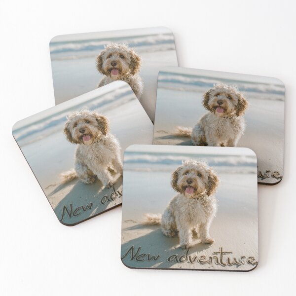 Item preview, New Adventure Cockapoo Baby Announcement Print designed and sold by chase-thewave.