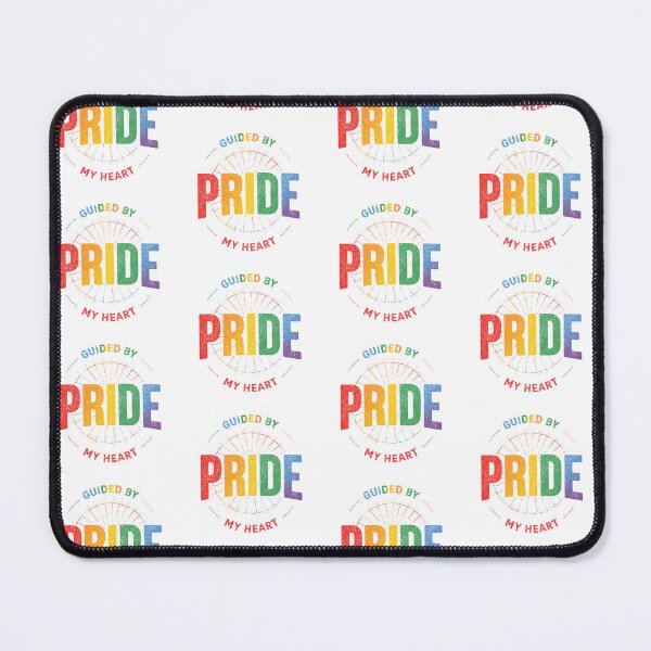 Item preview, Pride Rainbow Typography LGBTQ Pride Shirt Guided By Pride My Heart Quote designed and sold by Pride_Prints.