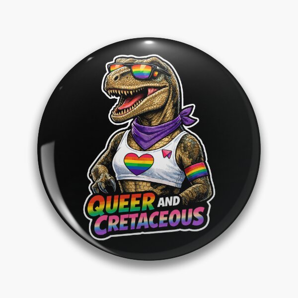 Item preview, Queer and Cretaceous T-Rex Pride Dino designed and sold by No Limits T-Shirts.