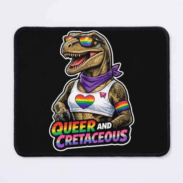 Item preview, Queer and Cretaceous T-Rex Pride Dino designed and sold by No Limits T-Shirts.