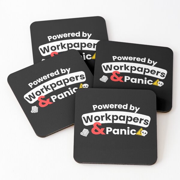 Item preview, Powered by Workpapers & Panic – Funny Accounting Humor Quote for Audit Interns & CPA Students designed and sold by FCA SIR MERCH .