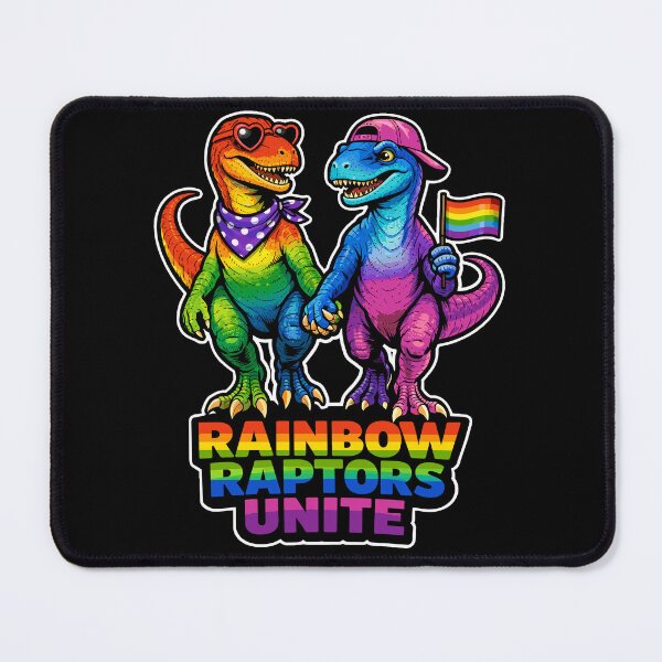 Item preview, Rainbow Raptors Unite LGBTQ Pride Dinosaur designed and sold by No Limits T-Shirts.