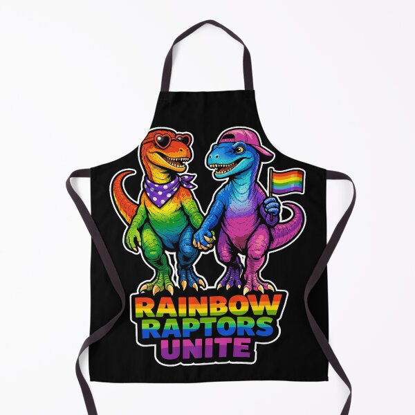 Item preview, Rainbow Raptors Unite LGBTQ Pride Dinosaur designed and sold by No Limits T-Shirts.