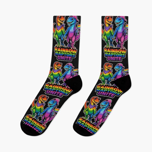 Item preview, Rainbow Raptors Unite LGBTQ Pride Dinosaur designed and sold by No Limits T-Shirts.
