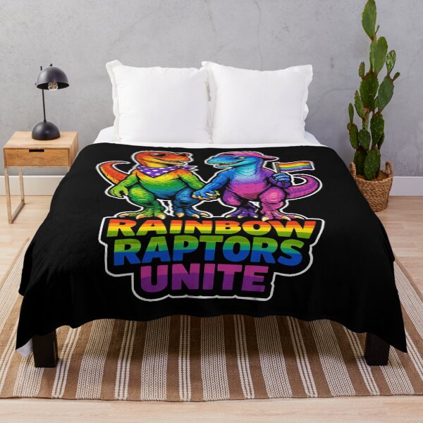 Item preview, Rainbow Raptors Unite LGBTQ Pride Dinosaur designed and sold by No Limits T-Shirts.