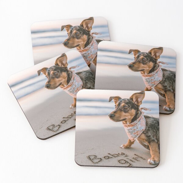 Item preview, Baby Girl Dog Pregnancy Announcement Print designed and sold by chase-thewave.