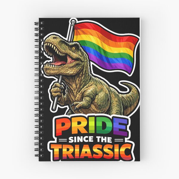 Item preview, Pride Since Triassic T-Rex Rainbow Flag Dinosaur designed and sold by No Limits T-Shirts.