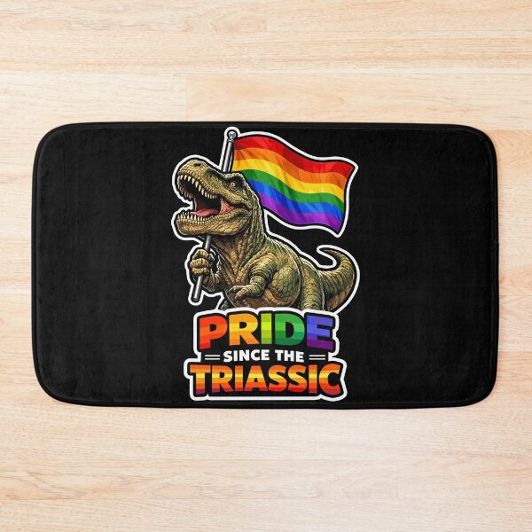 Item preview, Pride Since Triassic T-Rex Rainbow Flag Dinosaur designed and sold by No Limits T-Shirts.