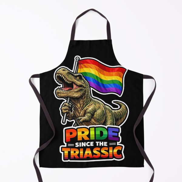 Item preview, Pride Since Triassic T-Rex Rainbow Flag Dinosaur designed and sold by No Limits T-Shirts.