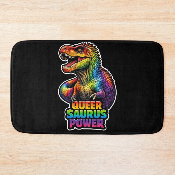 Item preview, Queersaurus Power Rainbow Dinosaur Pride LGBTQ designed and sold by No Limits T-Shirts.