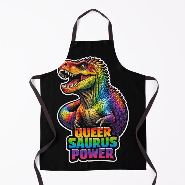Item preview, Queersaurus Power Rainbow Dinosaur Pride LGBTQ designed and sold by No Limits T-Shirts.
