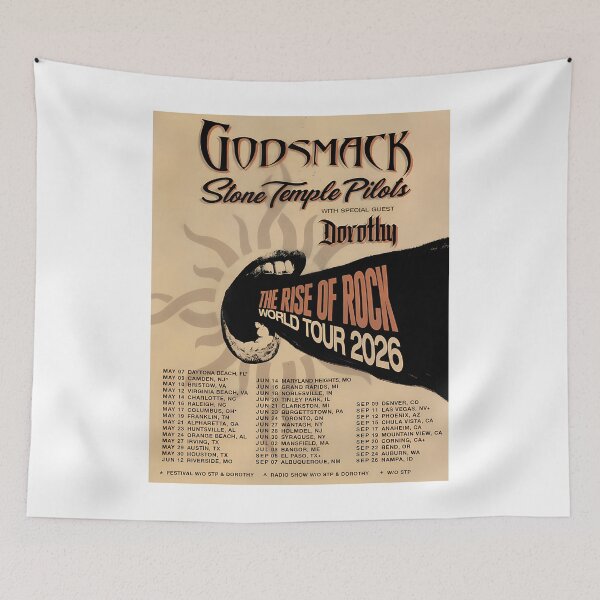 Artikelvorschau, Godsmack Tour 2026 Bisalagi entworfen und verkauft von TXENCLOTHING.