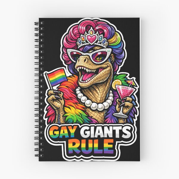 Item preview, Gay Giants Rule Rainbow Dinosaur Drag Queen Pride designed and sold by No Limits T-Shirts.