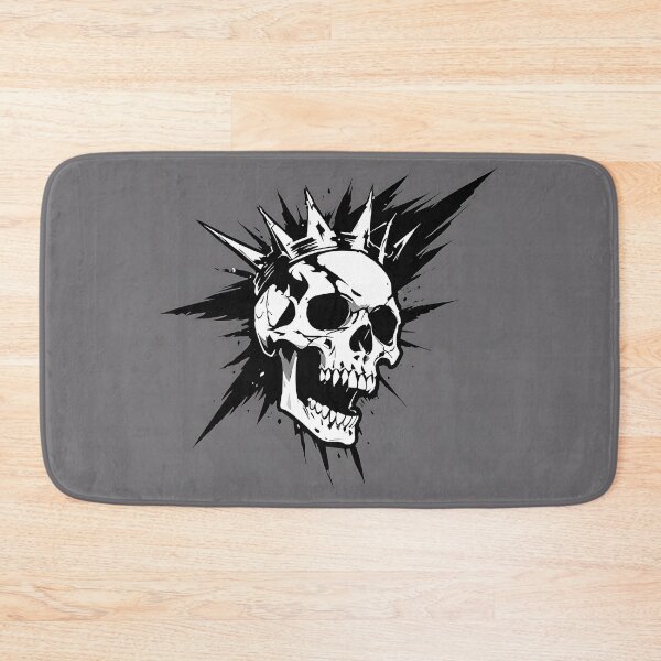 Item preview, Shattered Crown: Spiked Skull Ink Illustration designed and sold by Z-RankCUSTOMS.