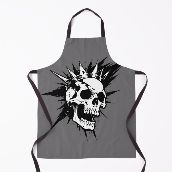 Item preview, Shattered Crown: Spiked Skull Ink Illustration designed and sold by Z-RankCUSTOMS.