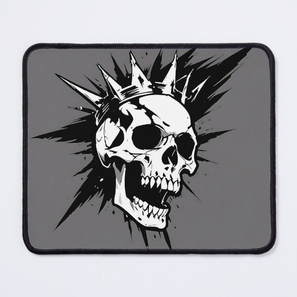 Item preview, Shattered Crown: Spiked Skull Ink Illustration designed and sold by Z-RankCUSTOMS.