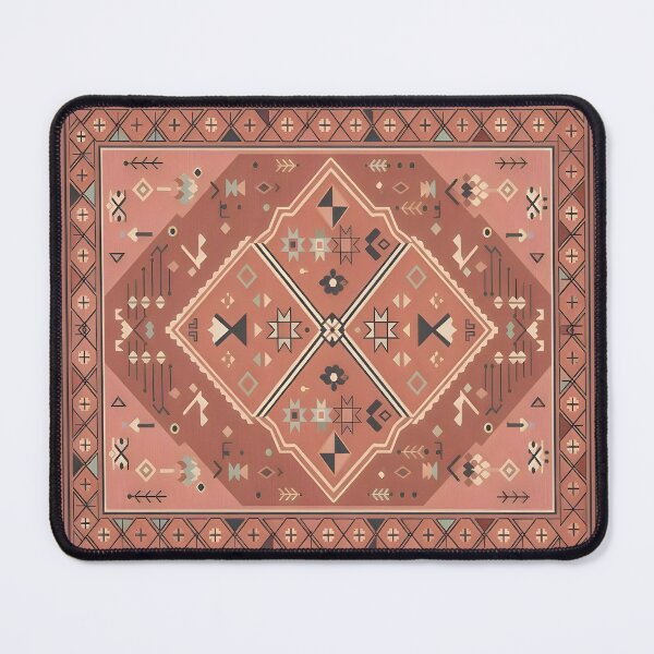 Item preview, Boho Moroccan Terracotta Geometric Heritage Pattern designed and sold by arteresting-art.