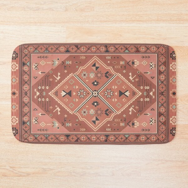 Item preview, Boho Moroccan Terracotta Geometric Heritage Pattern designed and sold by arteresting-art.