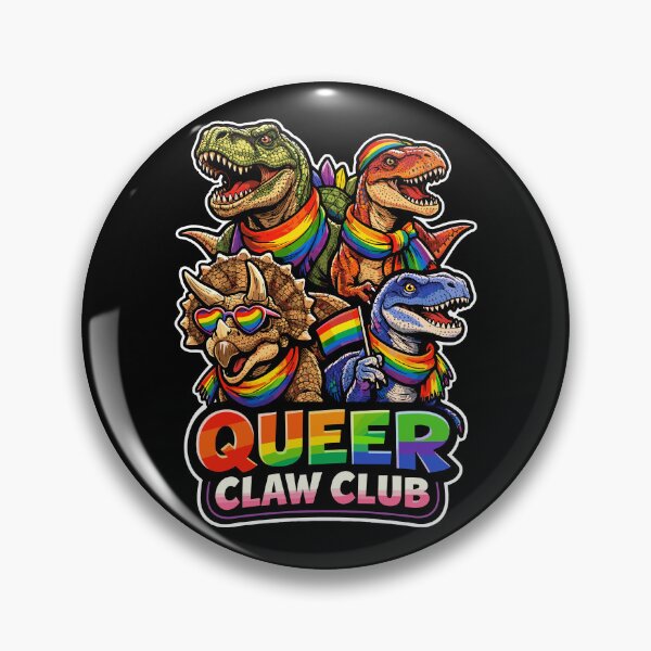 Artikelvorschau, Queer Claw Club Pride Dinosaurs LGBTQ+ Dino entworfen und verkauft von No Limits T-Shirts.